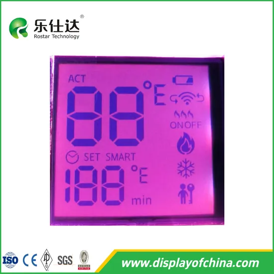Factory Price Custom Segment Screen Va Blackmask LCD Display Use for Clock 